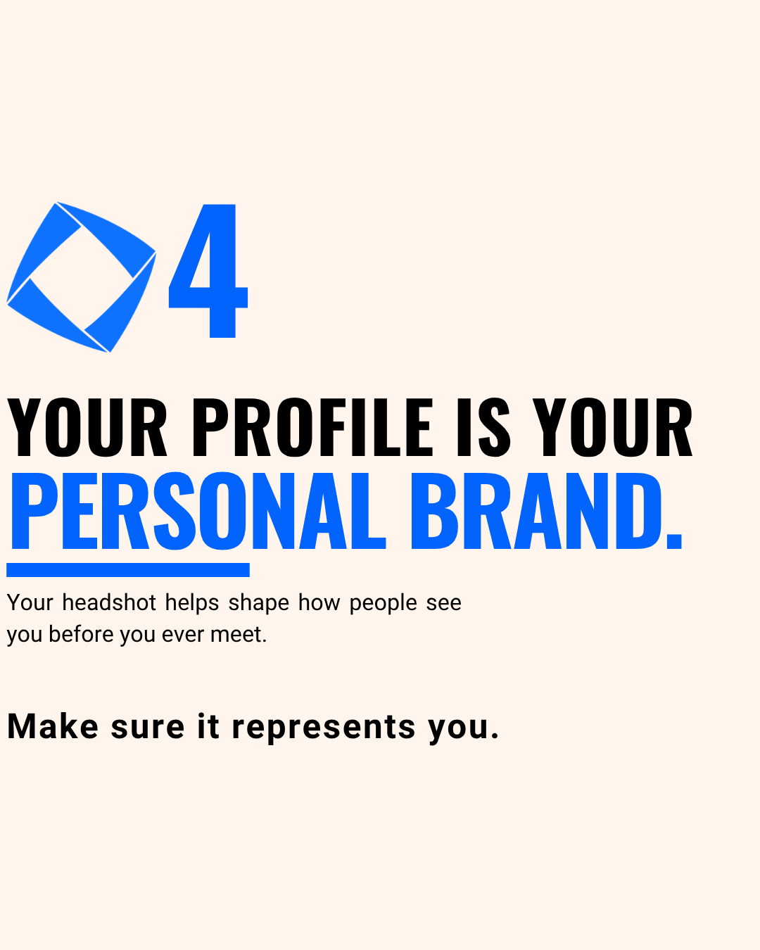 Your profile is your personal brand